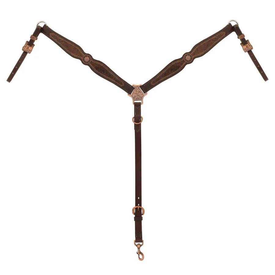 WEAVER WESTERN FLORAL SCALLOPED BREAST COLLAR