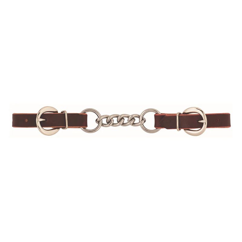 WEAVER LATIGO LEATHER 3-1/2" SINGLE LINK CHAIN CURB STRAP