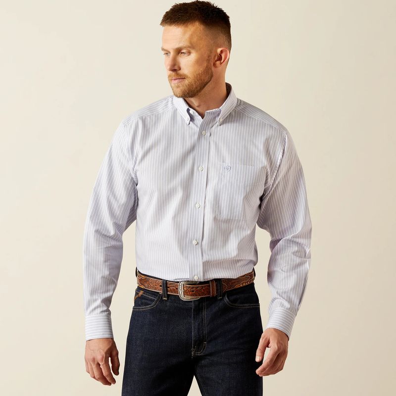 ARIAT DON WRINKLE FREE CLASSIC FIT BUTTON DOWN SHIRT