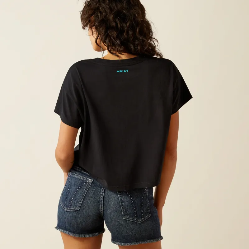 ARIAT "TAKE IT EASY" BOXY CROP TEE