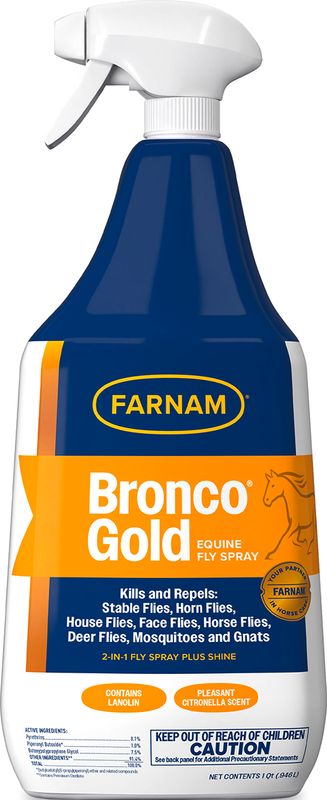 BRONCO GOLD FLY SPRAY [32 OZ.]