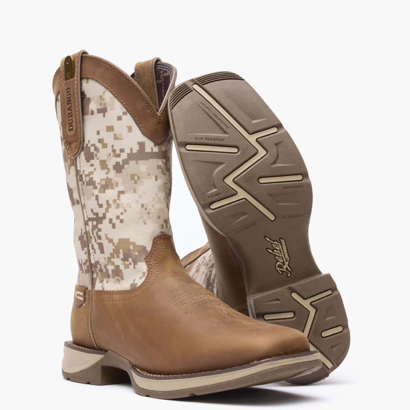 DURANGO® REBEL DESERT CAMO PULL-ON WESTERN BOOT