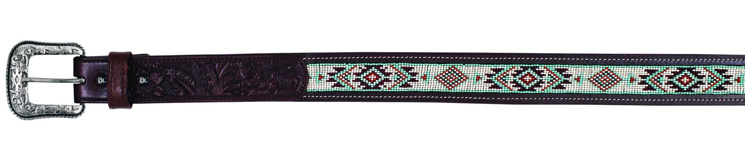 RED DIRT HAT CO. BEADED INLAY BELT