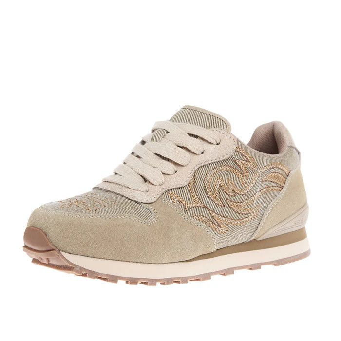 ROPER GIDDY UP COW SUEDE WESTERN STITCH SHOE