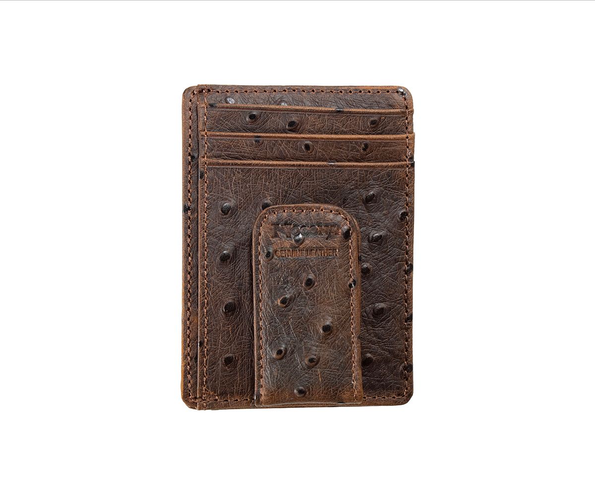NOCONA OSTRICH MONEY CLIP WALLET