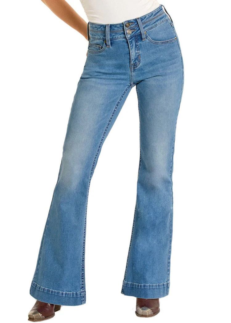 ROCK &amp; ROLL HIGH RISE DOUBLE WAISTBAND TROUSER