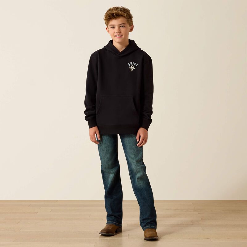 ARIAT STITCHED SKULL HOODIE