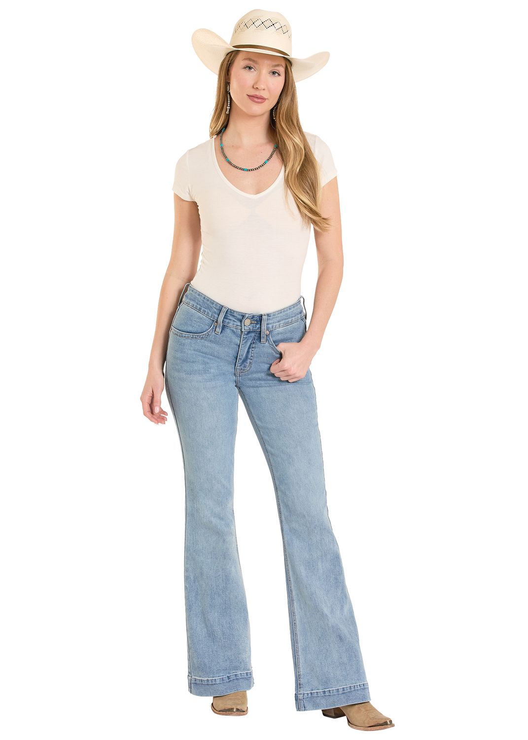 ROCK &amp; ROLL SIGNATURE MID RISE TROUSER