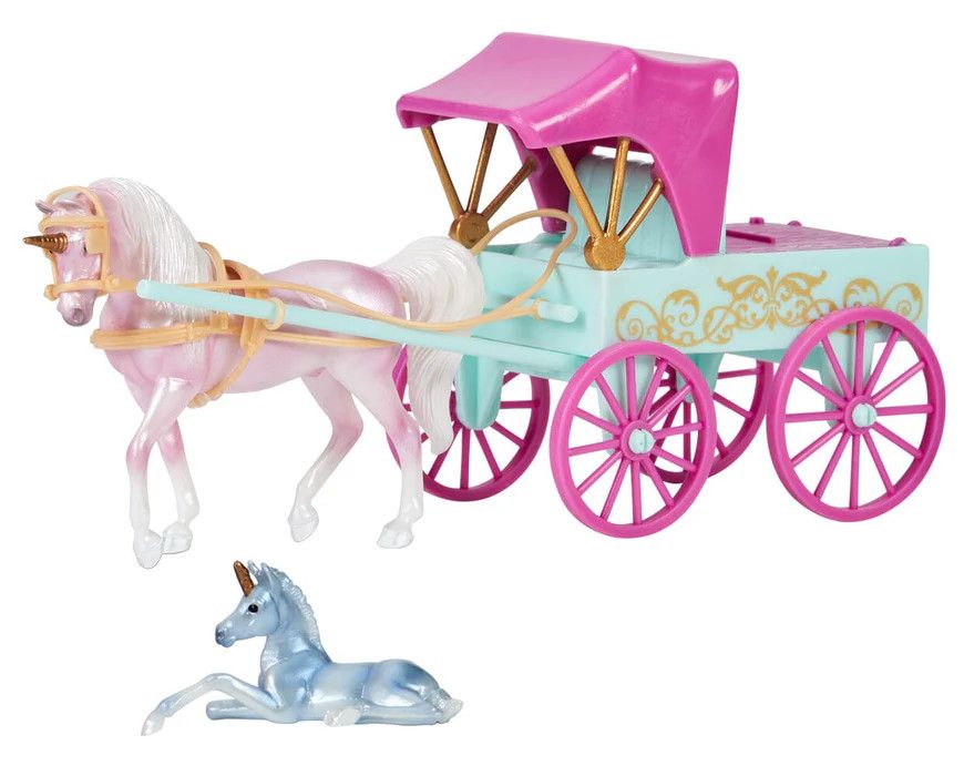 BREYER UNICORN MAGIC CARRIAGE &amp; FOAL PLAYSET