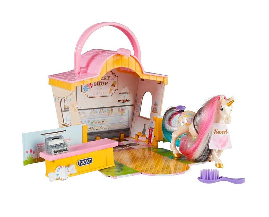 B-MB-10425 BREYER LI'L BEAUTIES SWEET SHOP PLAYSET