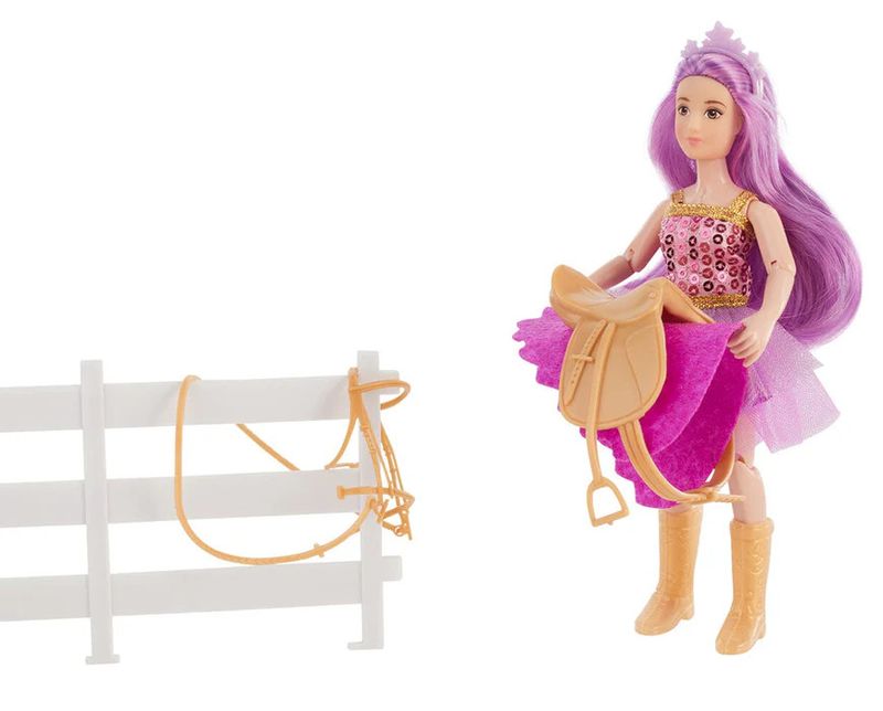 BREYER LYRA UNICORN RIDER &amp; TACK