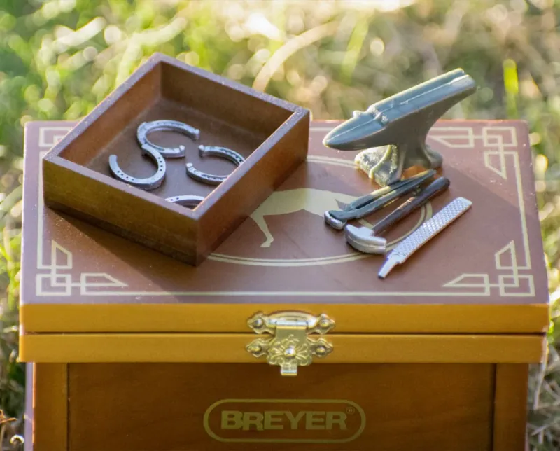 BREYER FARRIER WITH BLACKSMITH TOOLS