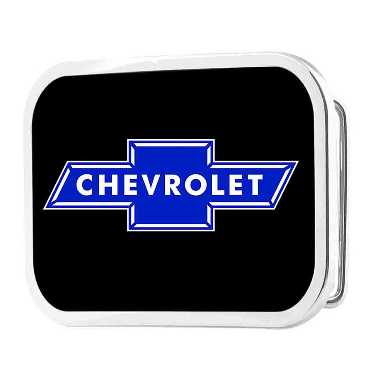CHEVY BOWTIE BLACK BELT BUCKLE