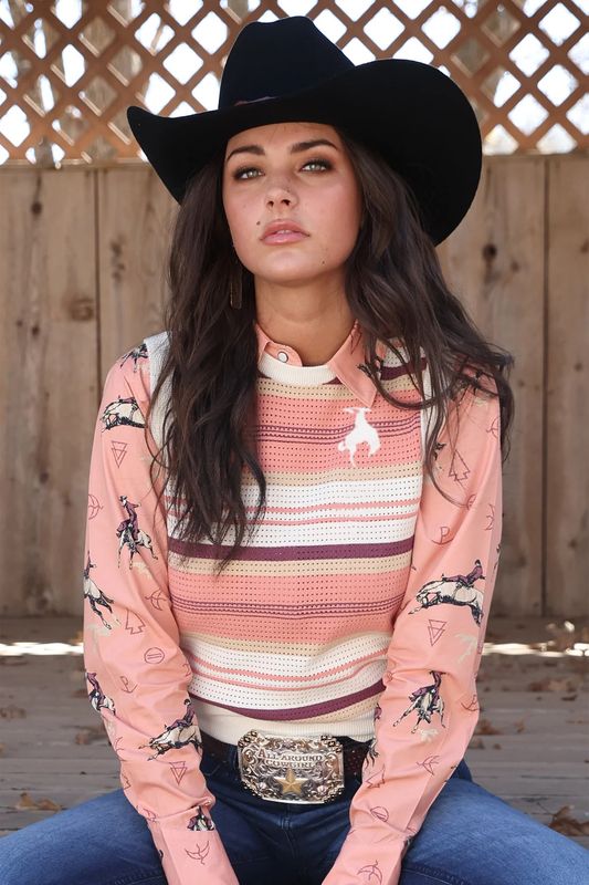 CRUEL DENIM SLEEVELESS SWEATER