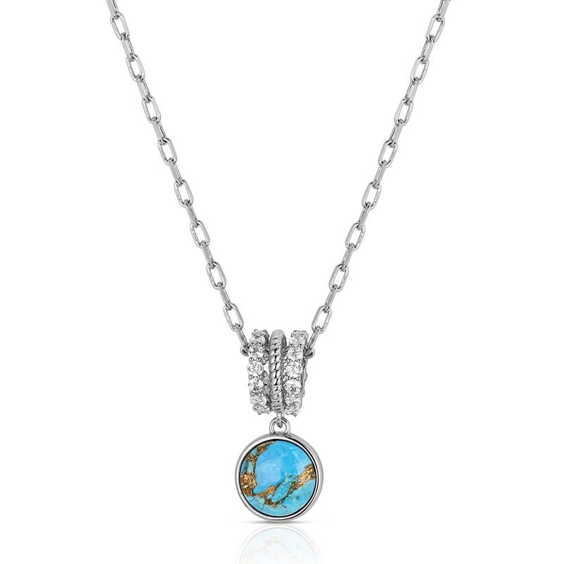 MONTANA SILVERSMITHS TRAILING TURQUOISE NECKLACE