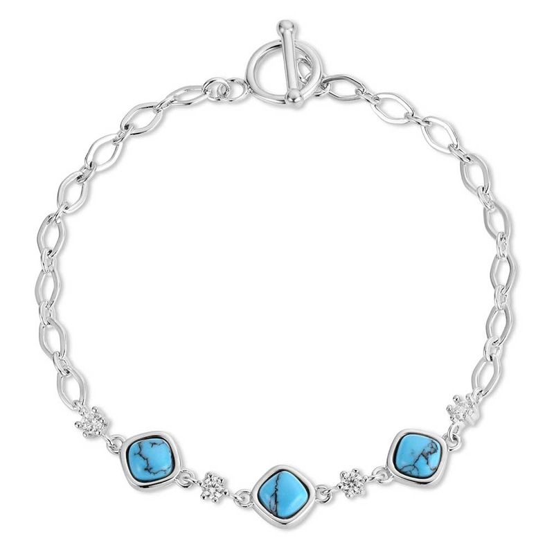 MONTANA SILVERSMITHS CANYON SERENADE TURQUOISE BRACELET