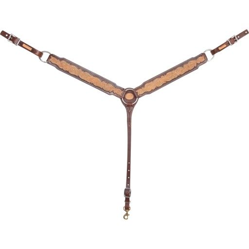 MARTIN SADDLERY BREASTCOLLAR, 2.5" SCROLL