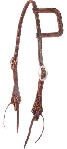 MARTIN SADDLERY SLIP EAR HEADSTALL, ANTIQUE
