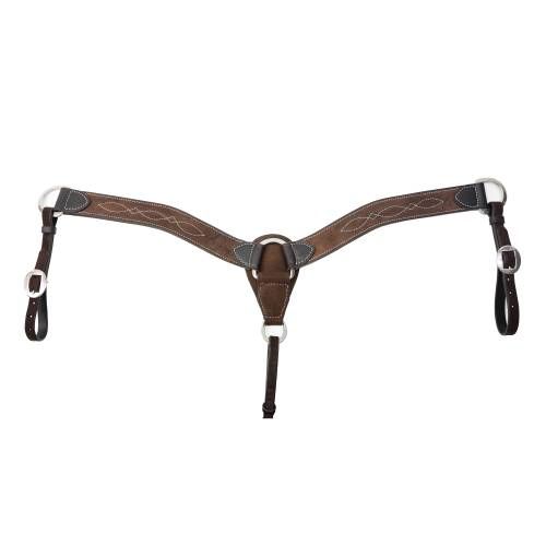 PROFESSIONAL'S CHOICE CHOCOLATE ROUGHOUT GUNSLINGER 2" BREASTCOLLAR