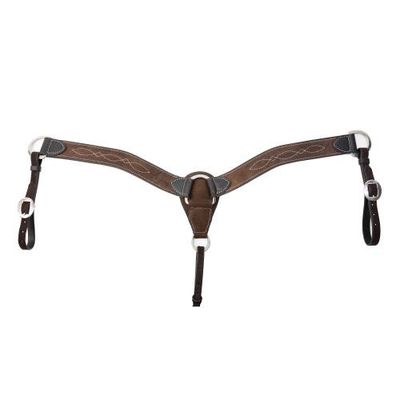 PROFESSIONAL'S CHOICE CHOCOLATE ROUGHOUT GUNSLINGER 2" BREASTCOLLAR