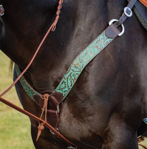 PROFESSIONAL'S CHOICE COPPER EMERALD 2" CONTOURED BREASTCOLLAR