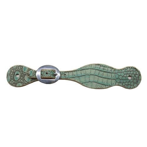 PROFESSIONAL'S CHOICE TURQUOISE GATOR SPUR STRAPS, WOMEN'S