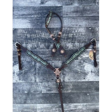 SCHULZ EQUINE DALTON HEADSTALL AND BREAST COLLAR SET