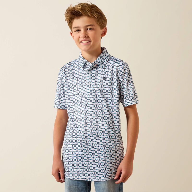 ARIAT ALL OVER PRINT POLO