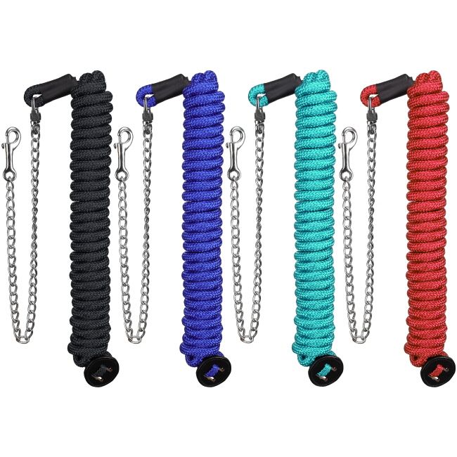 SHOWMAN 25' ROUND BRAID LUNGE LINE WITH 28" CHAIN