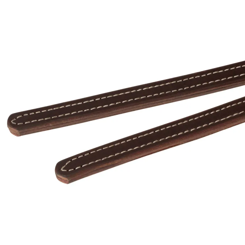STS RANCH SIGNATURE TACK LATIGO LEATHER SPLIT REIN PINEAPPLE KNOT