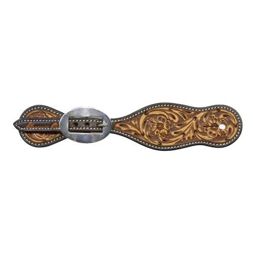 PROFESSIONAL'S CHOICE SANDED FLORAL SPUR STRAP