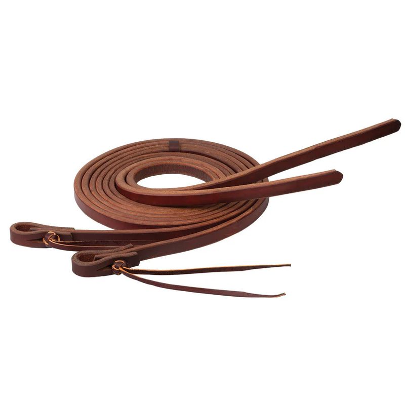 WEAVER EXTRA HEAVY SPLIT REINS WITH PINEAPPLE KNOTS,  5/8"X8'