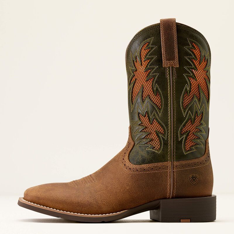 ARIAT SPORT COOL VENTEK WIDE SQUARE TOE COWBOY BOOT