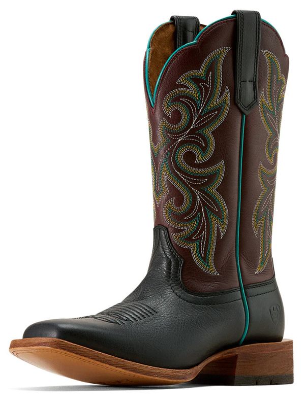 ARIAT COUNTY LANE WIDE SQUARE TOE WESTERN BOOT