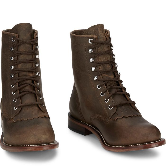 JUSTIN DRENNAN 7" LACE-UP ROPER BOOT
