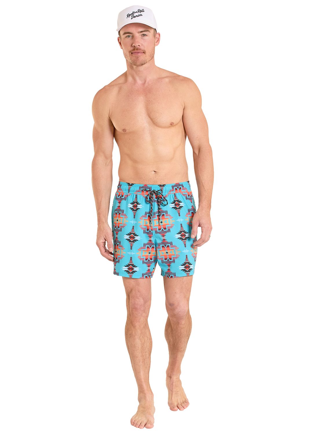 ROCK &amp; ROLL AZTEC SWIM VOLLEY SHORT