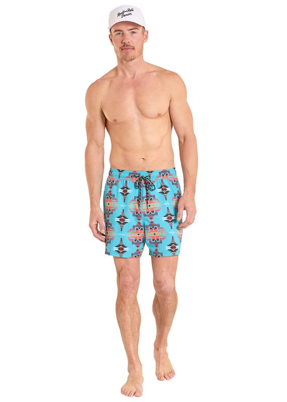 ROCK &amp; ROLL AZTEC SWIM VOLLEY SHORT