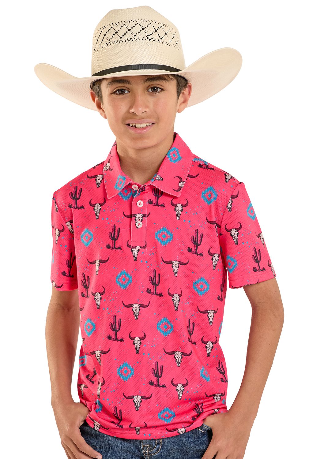 ROCK &amp; ROLL SKULL AZTEC POLO