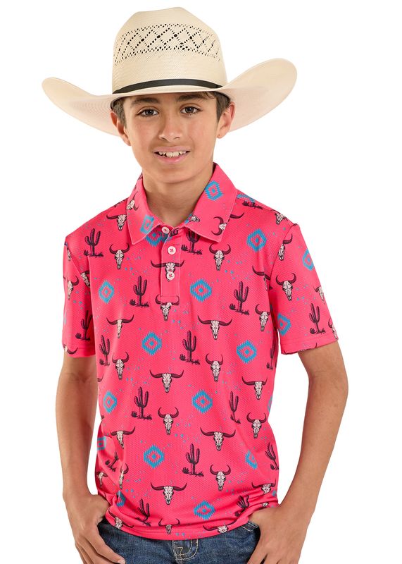 ROCK &amp; ROLL SKULL AZTEC POLO
