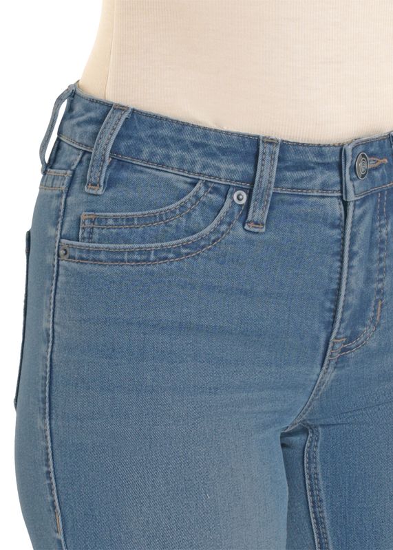 ROCK &amp; ROLL CURVED MID RISE BOOTCUT JEAN