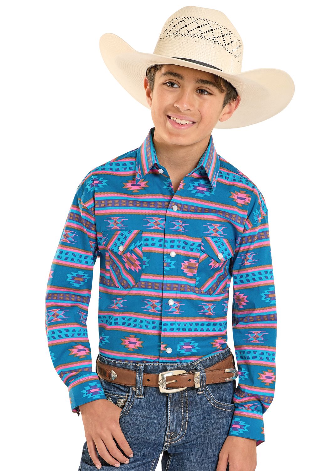 PANHANDLE SLIM AZTEC STRETCH WESTERN SHIRT