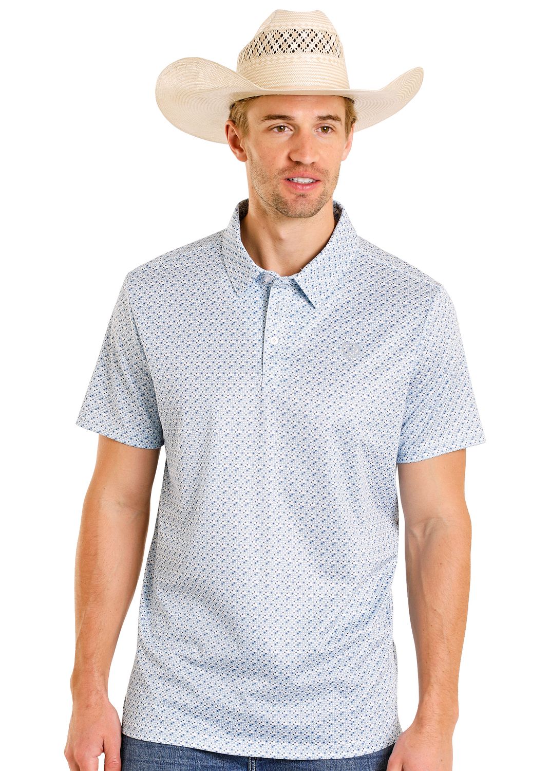 ROCK &amp; ROLL GEO ALLOVER POLO