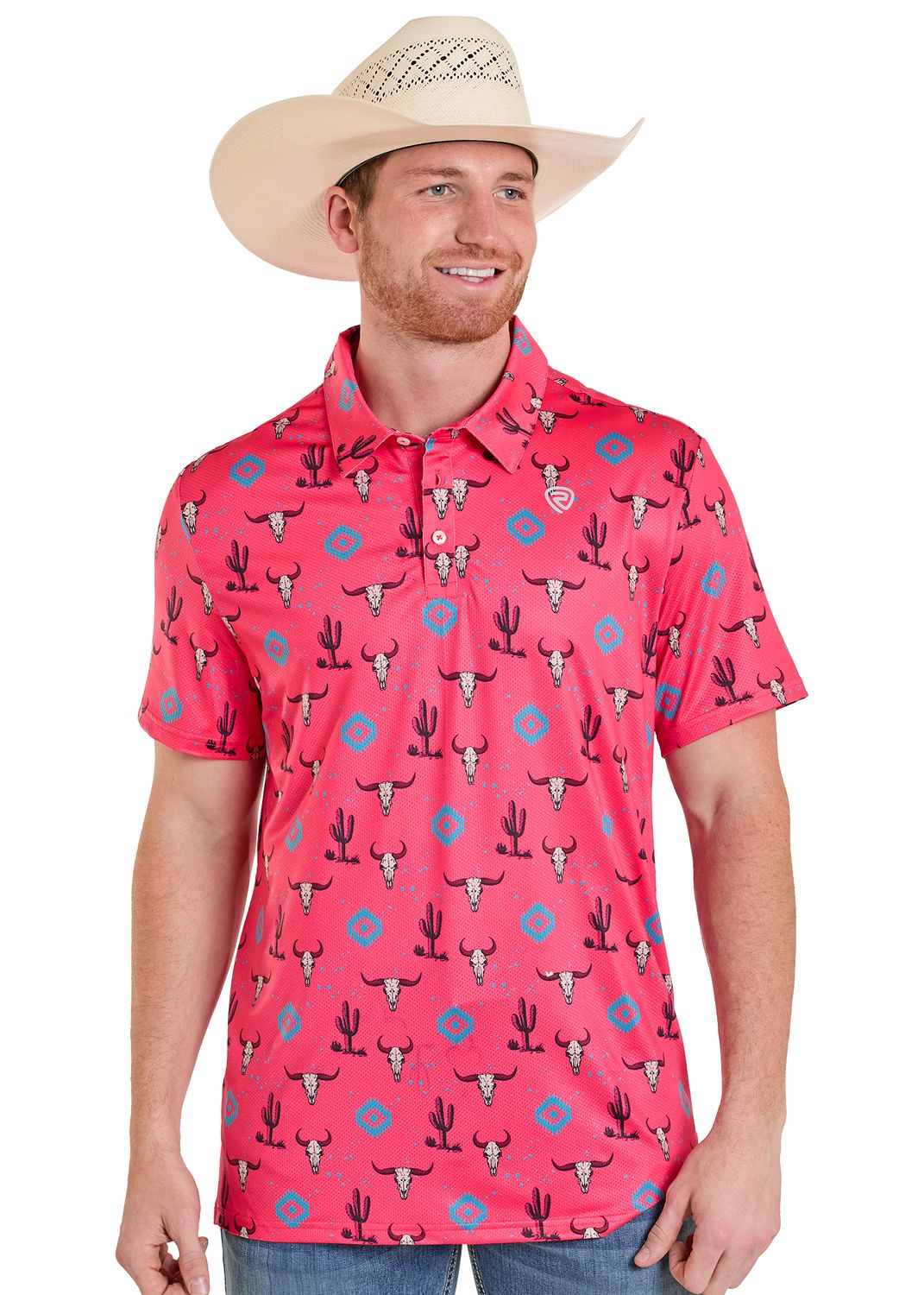 ROCK &amp; ROLL SKULL AZTEC POLO