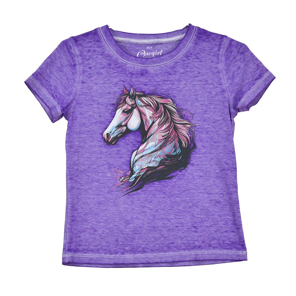 COWGIRL HARDWARE WATERCOLOR HORSE TEE
