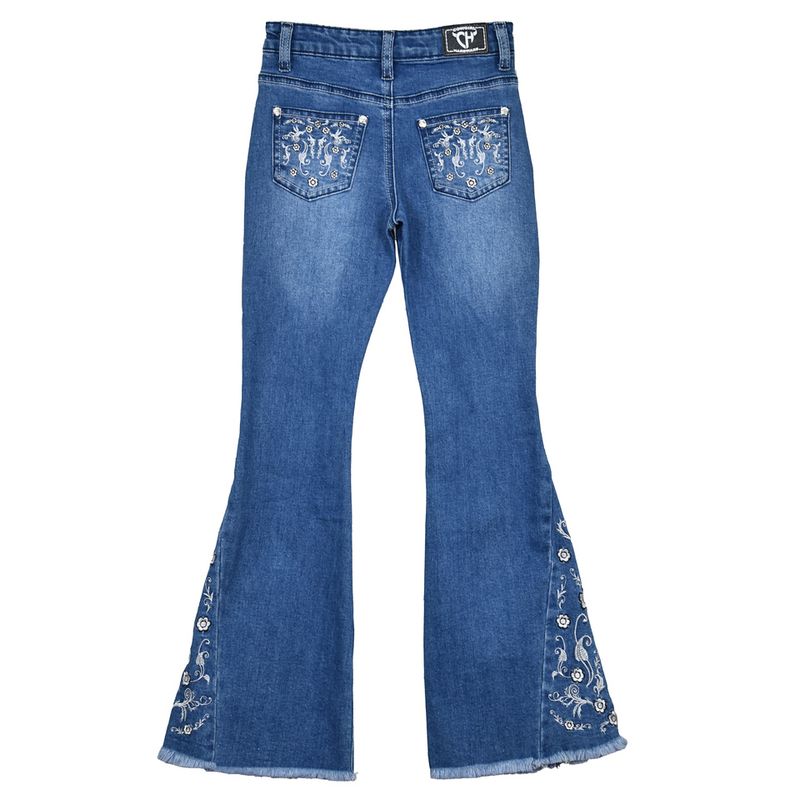COWGIRL HARDWARE VINE PAISLEY FLARE JEAN