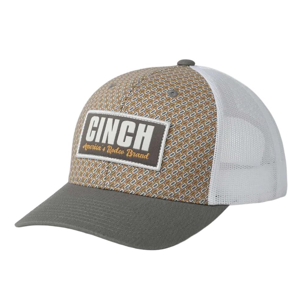 CINCH GRAY PRINTED TRUCKER CAP
