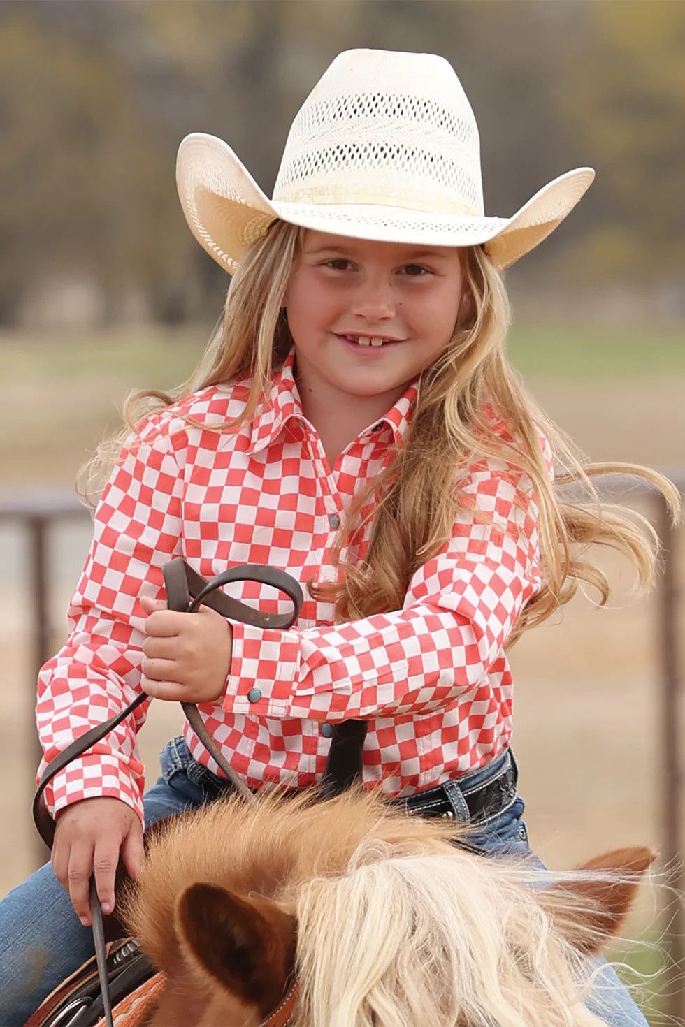 CRUEL GIRL'S CHECKERED SNAP SHIRT