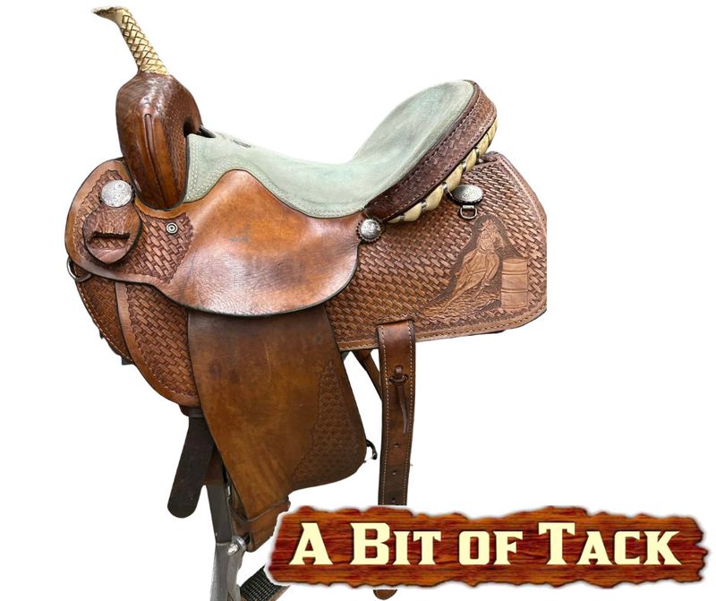 15" Used Rocking R Barrel Saddle