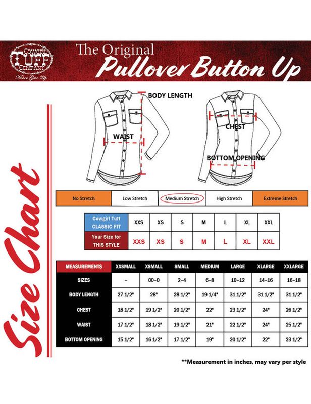 COWGIRL TUFF PULLOVER BUTTON UP