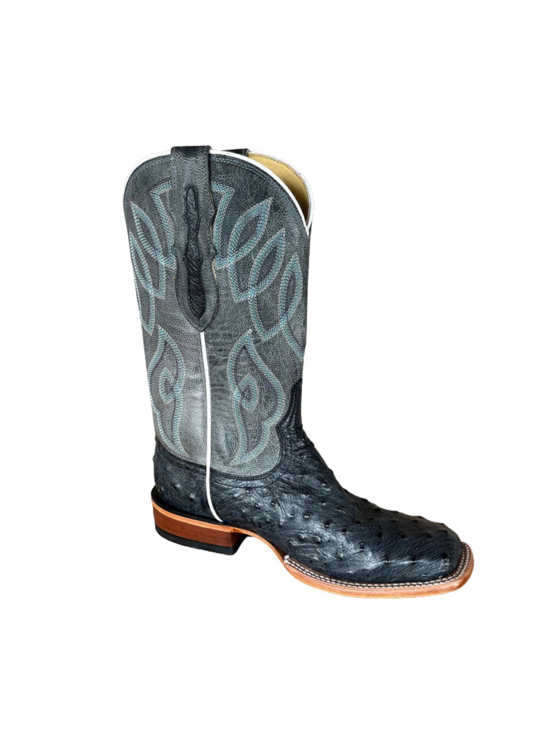 TONY LAMA 11" REQUILL OSTRICH WESTERN BOOT